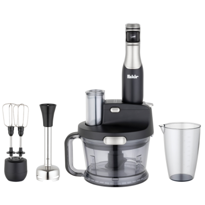  Speed Quadro Hand Blender Set (Black & Silver) - Galeri